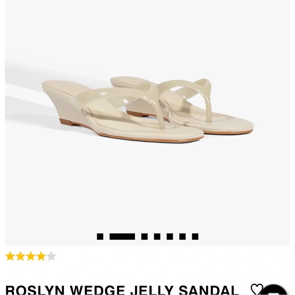 SCHUTZ Roslyn Wedge Jelly Sandal - Cream